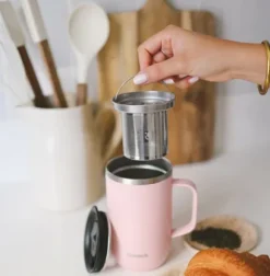 Cheap Compagnie & Co Insulated mug with filter (470ml) - Pink